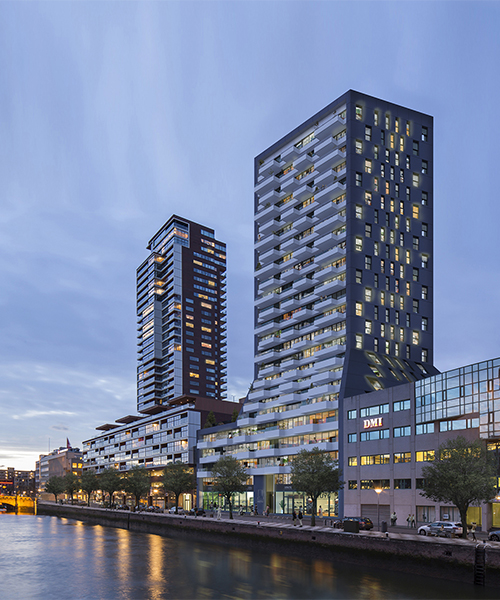 barcode architects unveil new luxury residential tower the muse in rotterdam