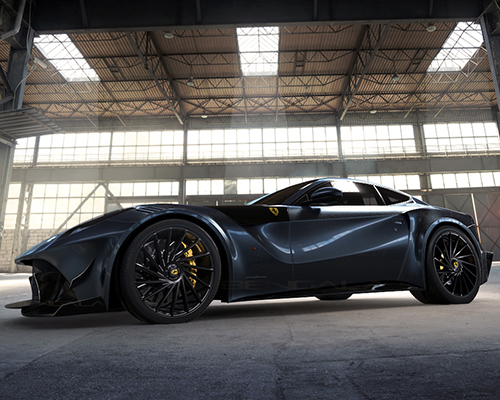 bengala F12 caballeria is the ferrari F12 redressed in tailor-made carbon fiber