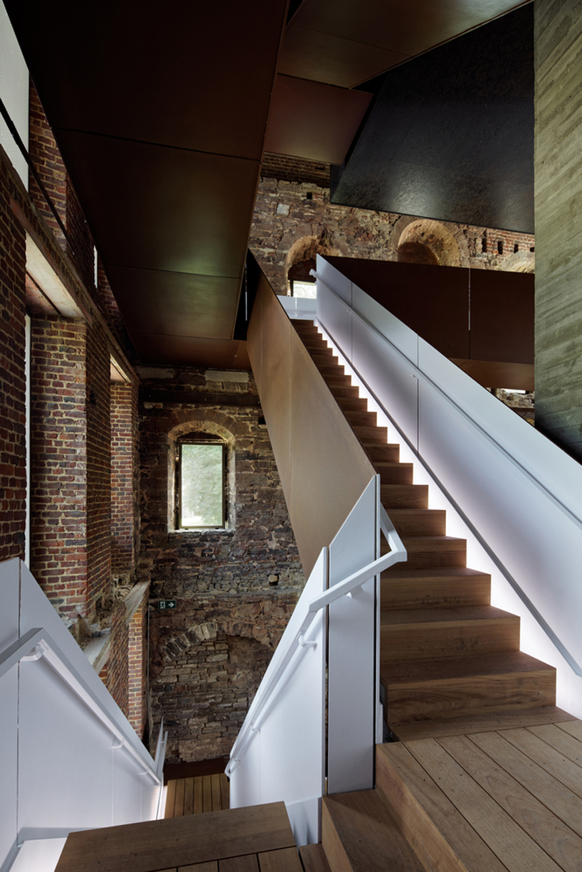 binario architectes villers abbey visitor center belgium designboom