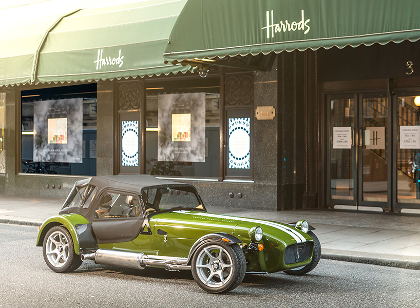caterham harrods seven designboom