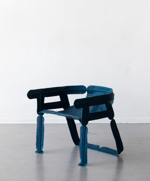 christian heikoop's chair uses retro camping assemblage method at dutch design week