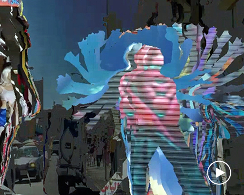 shelley holcomb and alex benzer present interactive here installation at MOCA los angeles