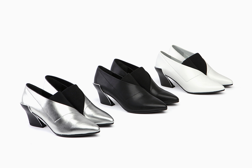 issey miyake + united nude join forces for 'rock' + 'wrap' shoes