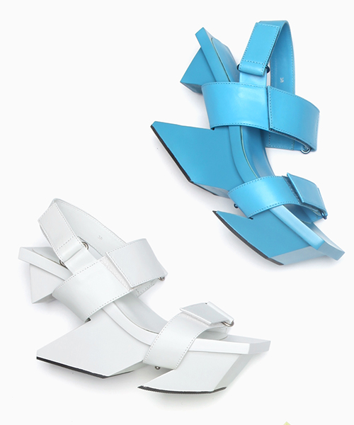 issey miyake + united nude join forces for 'rock' and 'wrap' shoes