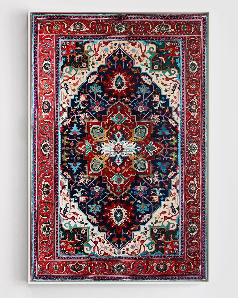 jason seife's painted persian carpets are impossibly ornate
