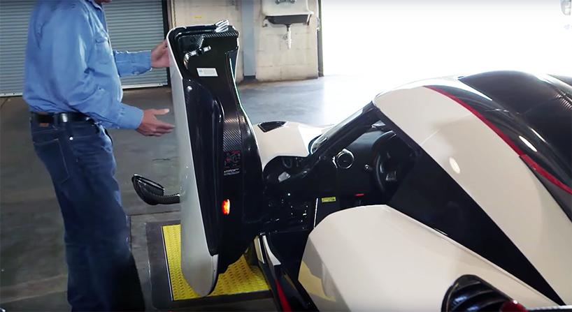 jay leno koenigsegg designboom