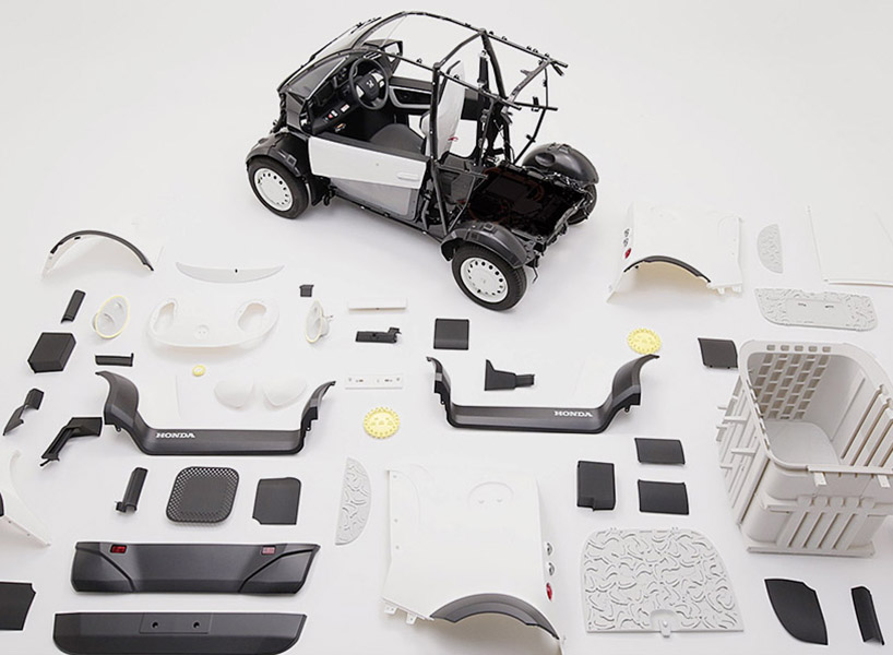 honda and kabuku 3D print an all-electric mini van