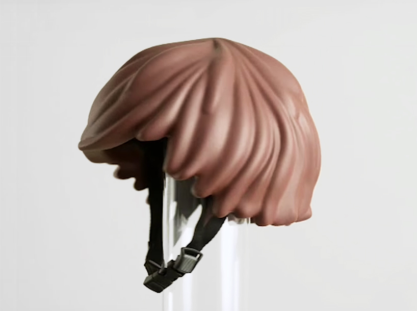 LEGO-shaped safety gear literally you helmet hair