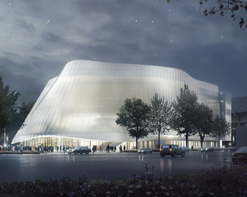 MAD architects to realize beijing concert hall wrapped in a translucent façade