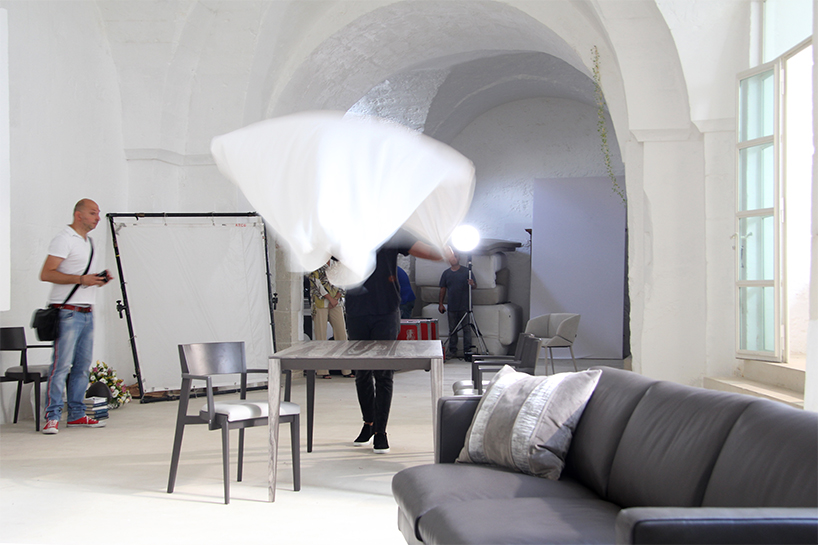 behind the scenes at natuzzi's campaign shooting in puglia, italy