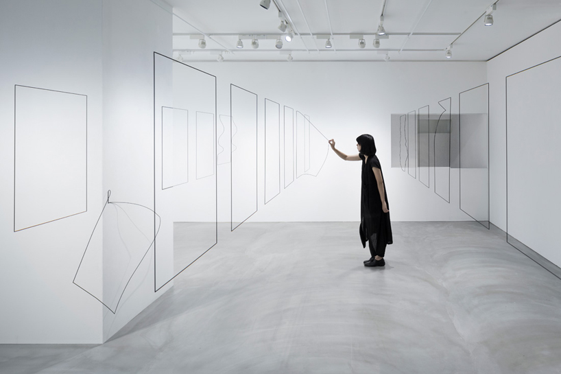 nendo's un-printed material exhibition pays tribute to paper without using it
