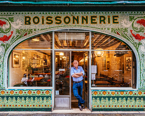vibrant façades + eclectic ornamentation tell the story of paris through its storefronts