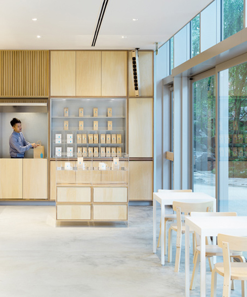 schemata architects opens fourth blue bottle café in tokyo