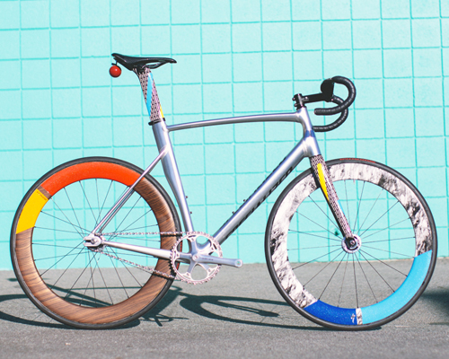 specialized's red hook crit milan custom bicycle is drawn from memphis aesthetics