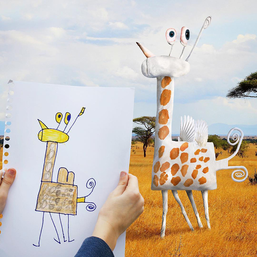 Artist Turns 6 Year Old Son S Doodles Into Absurd Animals
