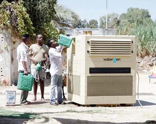 water-gen system literally draws clean drinking water out of thin air