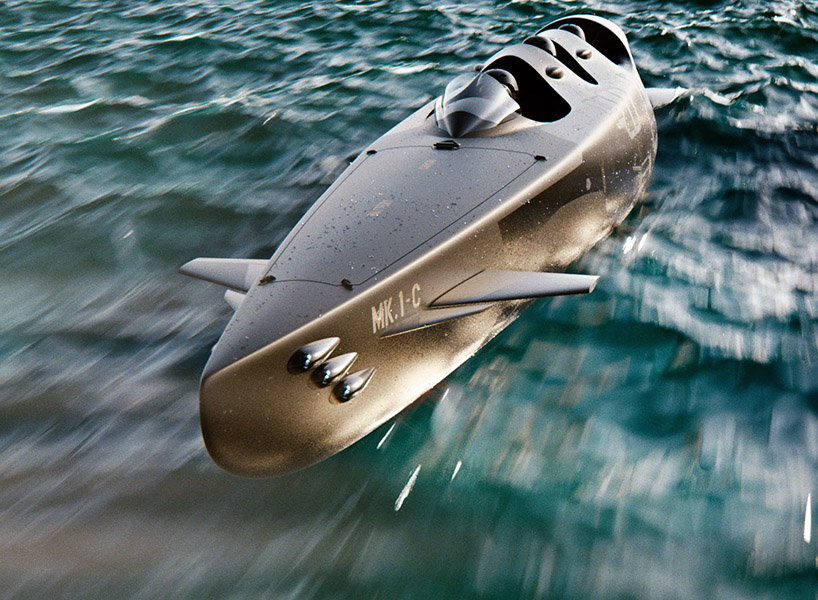 ortega mk 1C three-seater personal submarine designboom