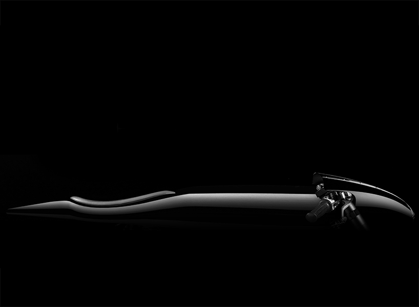 bandit9 EVE liquid black motorcycle designboom