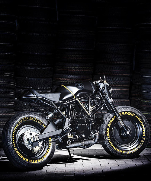 ducati 750SS kraken custom motorcycle by iron pirate garage