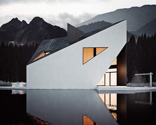 crown house, a minimalist dwelling on a lake by 81.WAW.PL