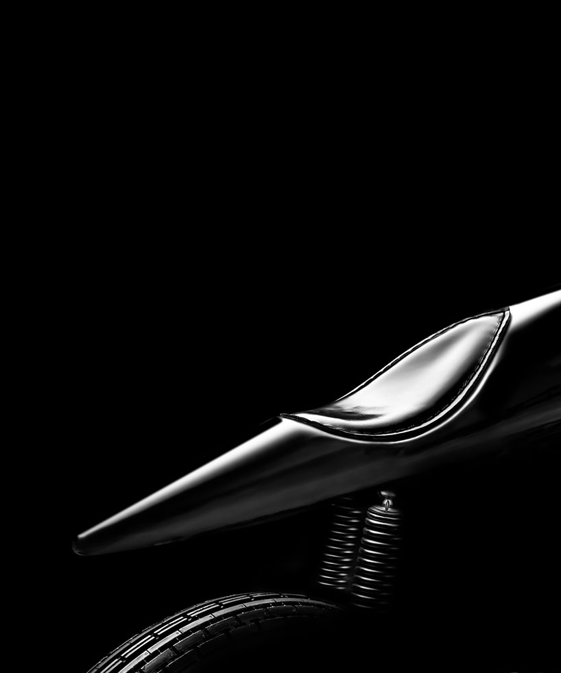 bandit9 EVE liquid black motorcycle designboom