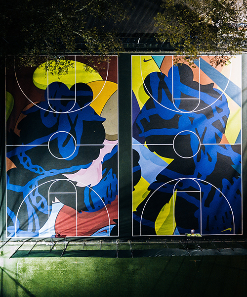 KAWS x NIKE: stanton street courts transformed as part of 'new york made' initiative
