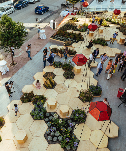 OFL installs zighizaghi, a multi-sensory urban garden in italy