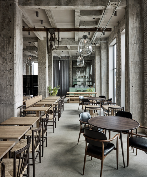 SPACE copenhagen converts warehouse into restaurant 108 for rené redzepi