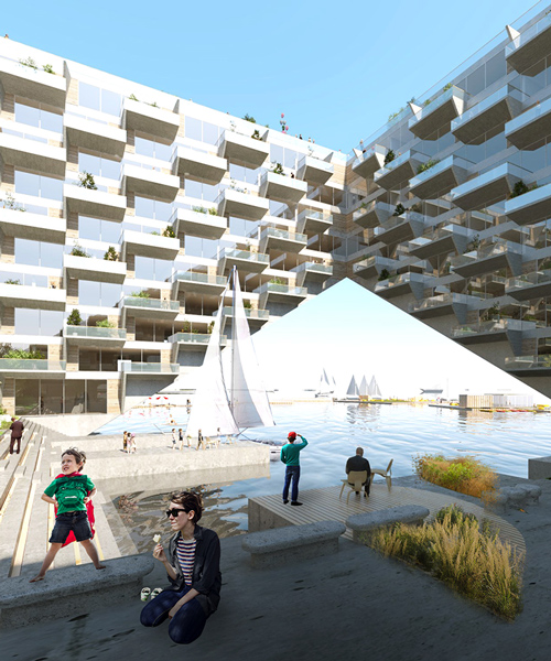 bjarke ingels group + barcode architects to build floating 'sluishuis' in amsterdam