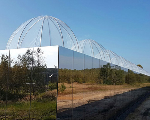 buitink technology installs ETFE domes at UHasselt field research center in belgium