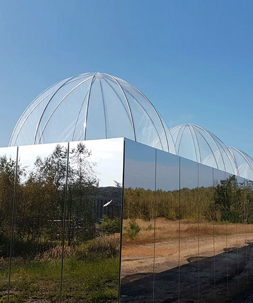 buitink technology installs ETFE domes at UHasselt field research center in belgium