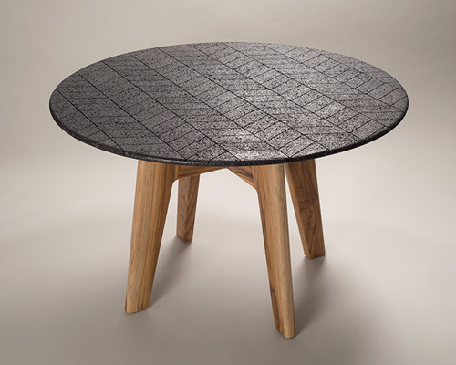 peca studio molds volcanic rock into lava dining table