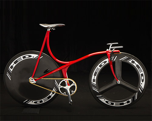 cherubim air line bicycle's framework rolls like a wave