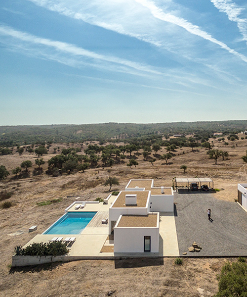 colectivarquitectura builds grândola pool house in the plains of portugal