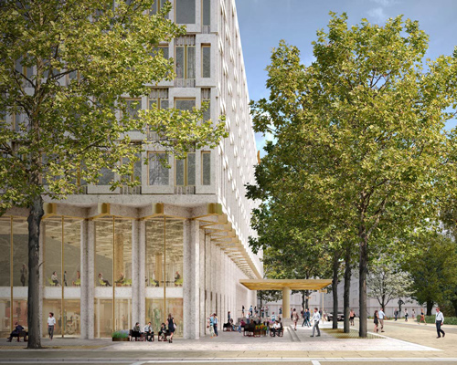 david chipperfield gets approval to turn london's US embassy into landmark hotel