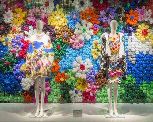 diesel celebrates 30 years with daisy balloon installation in japan