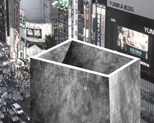 espacio cero's shizensou tower is a monument for souls in tokyo
