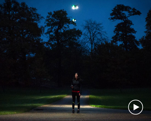 fleetlights: a prototype team of flying torch drones to guide the way at night