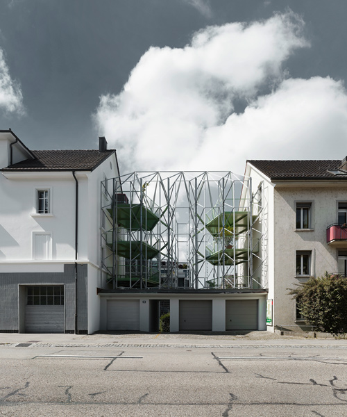 idA inserts steel balcony structure into refurbished zurich townhouse