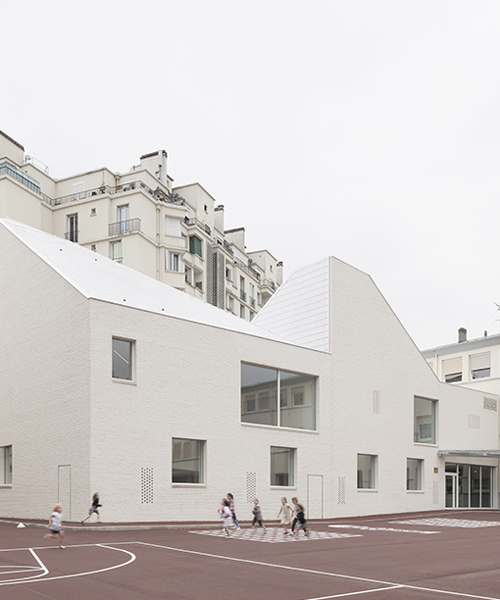 joly & loiret completes asymmetric dance and music building for school in versailles