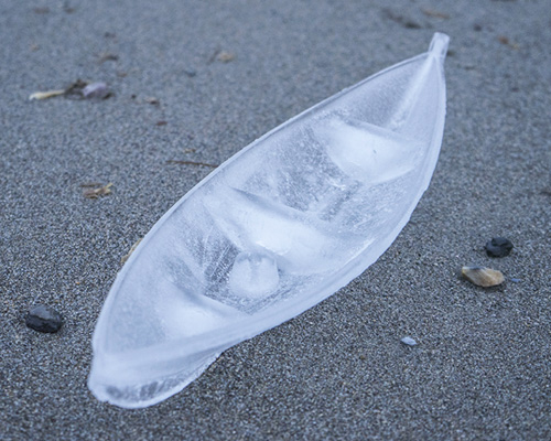 joshua abarbanel sculpts ice boats during arctic circle expedition