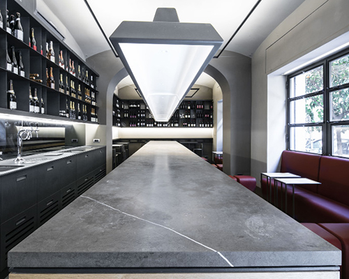 insula studio completes 'la petrilleria' - an intimate italian bistro in rome