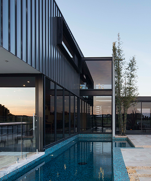 australian pool residence conceived as a place to live and entertain