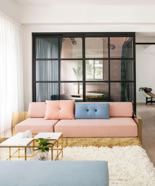 lim+lu revamps a couple's traditional apartment in hong-kong