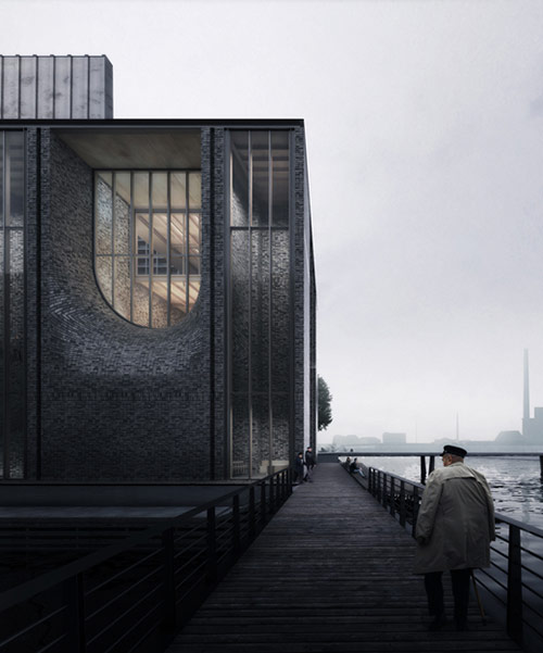 luca poian forms proposes a brick-clad church in sydhavnen