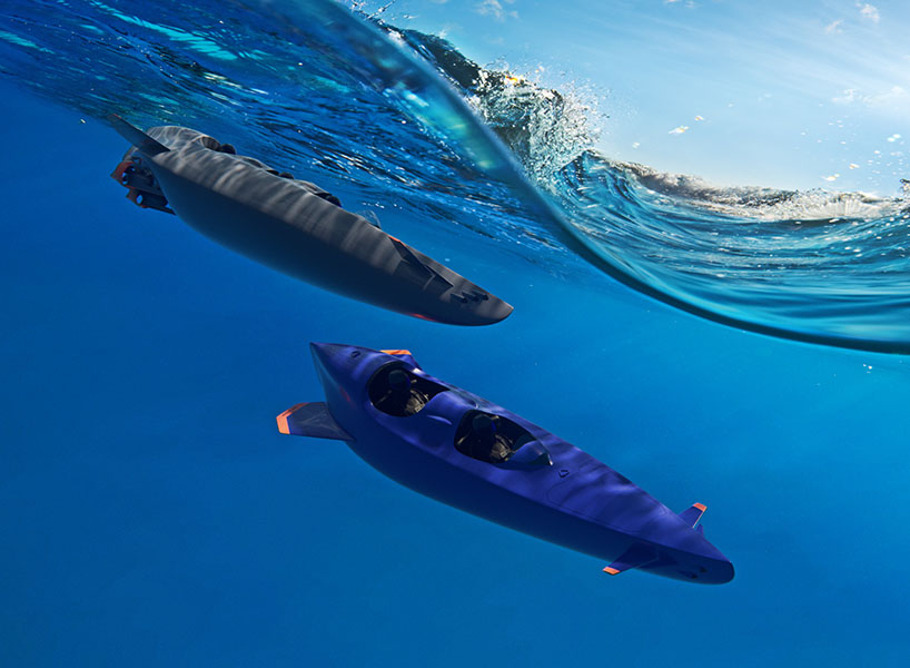 ortega mk 1C three-seater personal submarine designboom