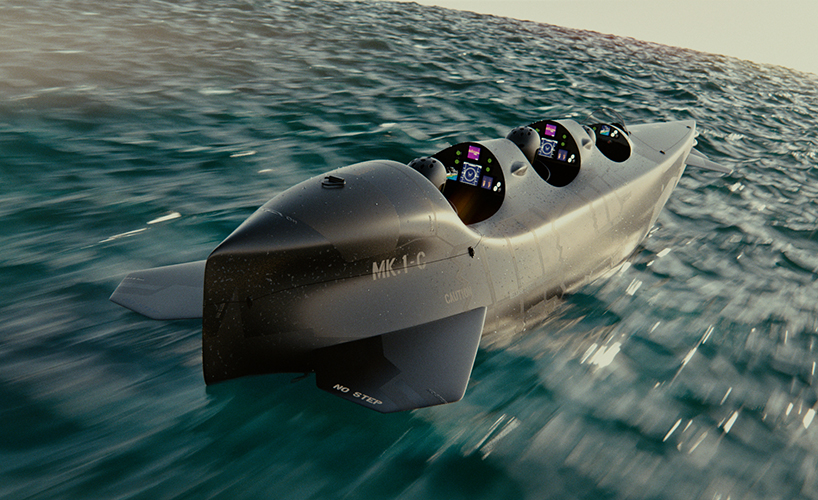ortega mk 1C three-seater personal submarine designboom