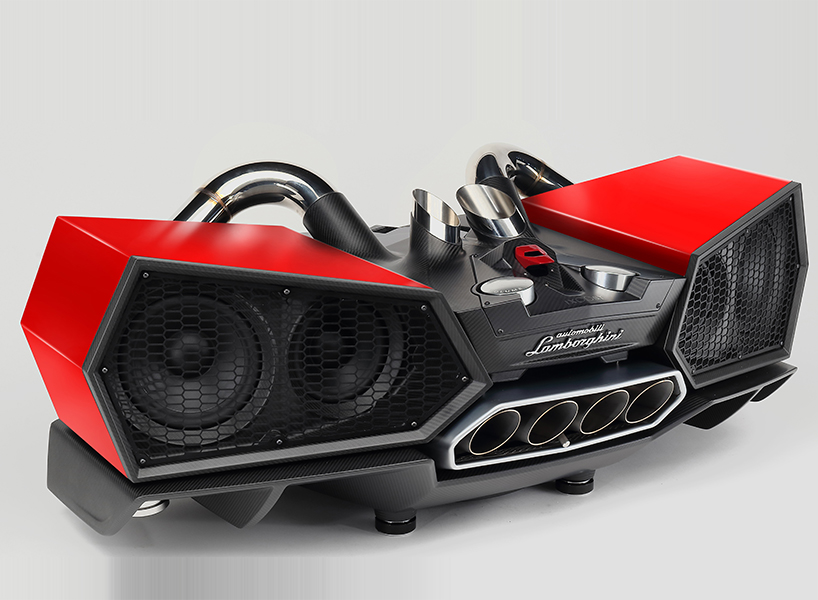 Lamborghini Ixoost Esavox Sound System Emits Music From Exhaust - lamborghini ixoost esavox sound system designboom