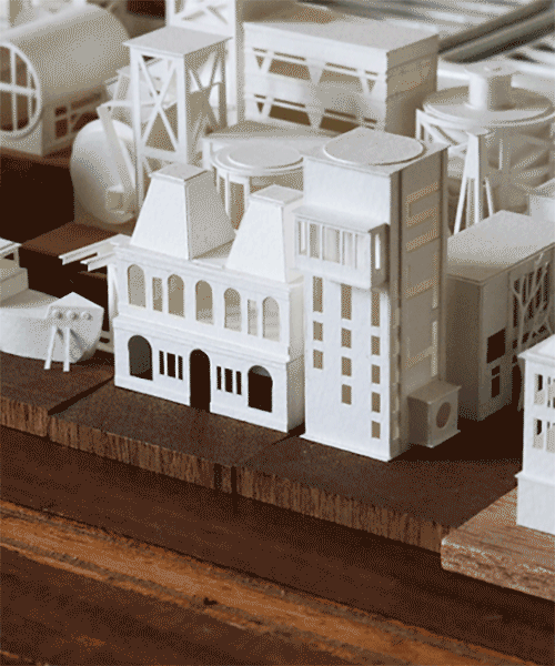 charles young expands his animated, mini-metropolis made of paper