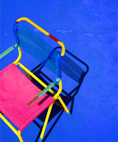 sander wassink presents vibrant interpretations of gispen chair in rotterdam